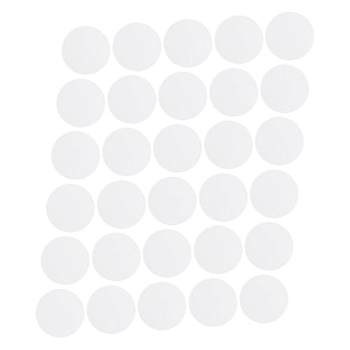 Uonlytech 30stücke Kunststoff-sticknetz Runde Netzblätter Kunststoff-netzkreise DIY-netzblatt Sticken Häkeln Stricken Handarbeiten Basteln Projekte von Uonlytech