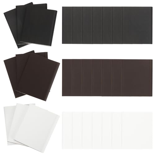Uonlytech 30 Stück Türdichtungsband Selbstklebende Fenster und Türdichtungen Weiß Braun und Schwarz PU Material zur Abdichtung gegen Zugluft und Einfach Zuschneidbar für Anpassung von Uonlytech