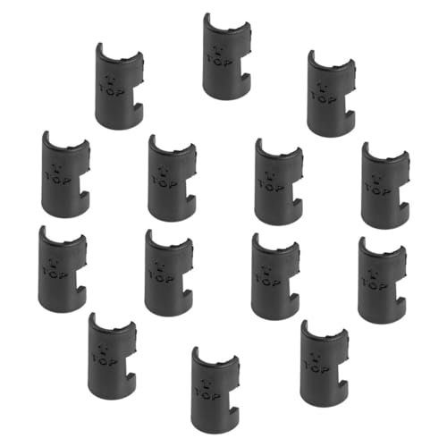 Uonlytech 32 Stück Teiliges Drahtregal Klemmclips aus Kunststoff Flexible und Langlebige Regalhalterungen zur Sicheren Befestigung von Stahlrohr Installieren für Heim und Einsatz von Uonlytech