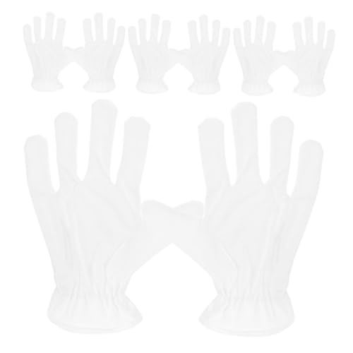 Uonlytech 4 Paare Weiße Mikrofaserhandschuhe Multifunktional Atmungsaktiv Antistatisch für Schmuckreinigung Uhrenoptik Ausstellungen Bankette Handschutz Uonlytech 4 Paare Weiße Mikrofaserhandschuhe Multifunktional Atmungsaktiv Antistatisch für Schmuckreinigung Uhrenoptik Ausstellungen Bankette Handschutz von Uonlytech