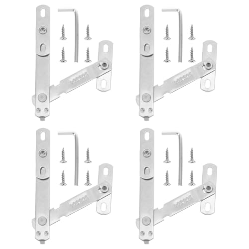 Uonlytech 4 Sätze Fensterschutzgitter mit Edelstahlverschluss Schiebebegrenzer Flügelfenster Kindersicherheit Fensterstopper für sichere Belüftung Silber Uonlytech 4 Sätze Fensterschutzgitter mit Edelstahlverschluss Schiebebegrenzer Flügelfenster Kindersicherheit Fensterstopper für sichere Belüftung Silber von Uonlytech