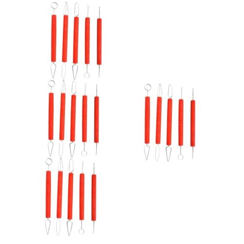 Uonlytech 4 Sätze Schnitz Messer Set Töpferei Bildhauerei Keramik Tonschnitzerei Cutter Werkzeugset Aus Für Erwachsene Bastelset Aus Ton Rostfreier Stahl 5 Stücke * 4 von Uonlytech