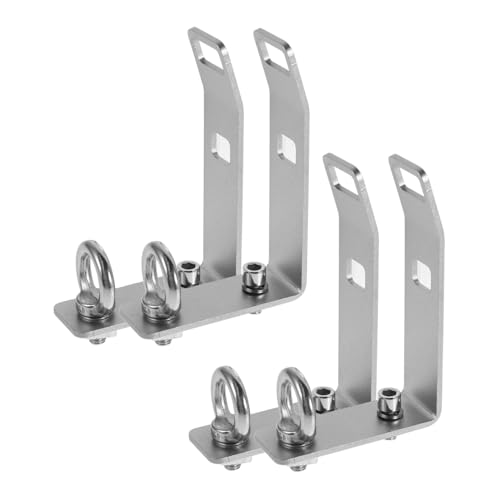 Uonlytech 4 Sätze Teiliges Verstellbare Laststopper aus Edelstahl für Nut Dachträger Kompatibel mit Lkw Querträgern zum Sicheren Transport von Leitern Snowboards und Kajaks von Uonlytech