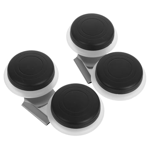 Uonlytech 4 Stück Außenlackkasten im Freien Reisen tragbarer Lackreinigungsbehälter Einzeldaucherpalettenbecher Aquarell -Mischtablett Künstlerpalette Cup mit Deckel Öl Palette Plastik Weiß von Uonlytech
