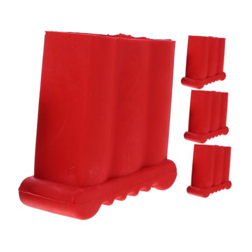 Uonlytech 4 Stück Ersatz Gummifüße Leiter Rutschfeste Verschleißfeste Leiterfußkappen aus Robustem Gummi für Klappleitern Einfache Montage Stabiler Halt und Bodenschutz im Haushalt von Uonlytech