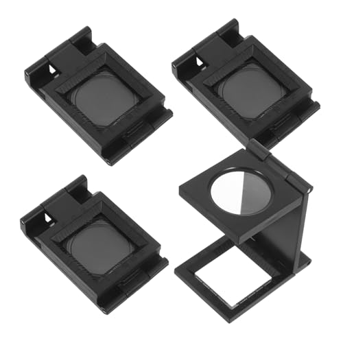 Uonlytech 4stücke Vergrösserungsglas Fach Tragbar Faltlupe Aus Glas Juwelierlupe Kompakt Für Schmuck Und Basteln Handlupe Für Detaillierte Arbeiten Taschenfaltlupe Mit von Uonlytech