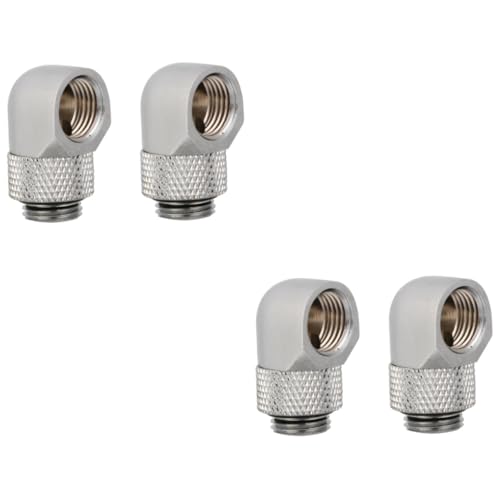 Uonlytech 4 Stück G1/4- Ladegerät-Adapter Computeradapter PVC- -T-Stück g1/4 Adapter pc wasserkühlung metallrohr silve Rechner Verbinder hartes Ellbogen rotieren Schlauch Uonlytech 4 Stück G1/4- Ladegerät-Adapter Computeradapter PVC- -T-Stück g1/4 Adapter pc wasserkühlung metallrohr silve Rechner Verbinder hartes Ellbogen rotieren Schlauch von Uonlytech