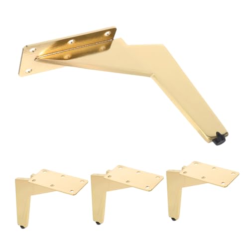 Uonlytech 4 Stück Goldene Möbelbeine aus Metall Schräge Sofabeine Schraubbar Robuste Unterstützung für Tv-Schrank Couchtisch Kommode Mid Century Beine Uonlytech 4 Stück Goldene Möbelbeine aus Metall Schräge Sofabeine Schraubbar Robuste Unterstützung für Tv-Schrank Couchtisch Kommode Mid Century Beine von Uonlytech