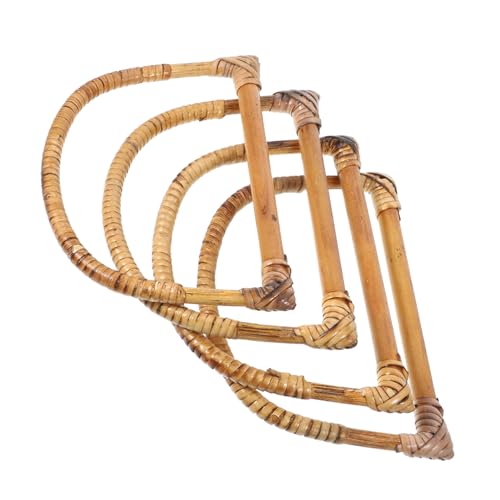 Uonlytech 4stücke Holzgriffe Für Handtaschen Aus Natürlichem Massivholz Für DIY-projekte Zur Herstellung Von Taschen Und Körben Rustikales Design Mit Glatter Oberfläche von Uonlytech