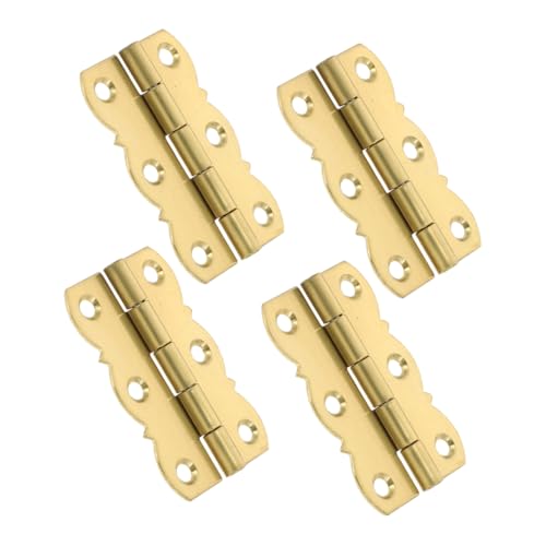 Uonlytech 4 Stück Kupfer Klavierband Scharniere für Holzkisten Halterungen Robust und Langlebig Installieren Geeignet für Bücherregale und Handwerksprojekte von Uonlytech