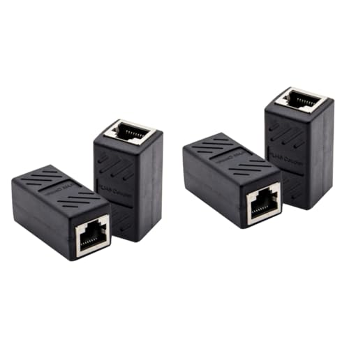 Uonlytech 4stücke Netzwerk LAN Verbindungskupplung Ethernet Kabel Verlängerung Line Geschirmter Coupler Für Laptop Und Netzwerkgeräte Zur Kabelverbindung Bei Kurzen Leitungen Uonlytech 4stücke Netzwerk LAN Verbindungskupplung Ethernet Kabel Verlängerung Line Geschirmter Coupler Für Laptop Und Netzwerkgeräte Zur Kabelverbindung Bei Kurzen Leitungen von Uonlytech