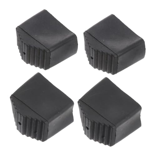 Uonlytech 4 Stück Leiter rutschfeste Matte Leiterpolster Leiterfüße Kappen Leiterbeinabdeckung Leiter Fußkissen rutschfeste Abdeckungen Für Klappleitern Leiterstabilisator Gummi Black von Uonlytech