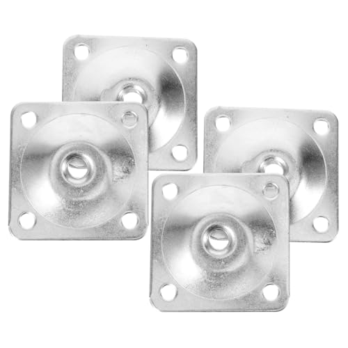 Uonlytech 4 Stück Möbelbein Montagescheiben Verstellbare Halterungen für Sofafüße Tischbeine Stühle und Robuste Eisenkonstruktion mit Design Installieren von Uonlytech
