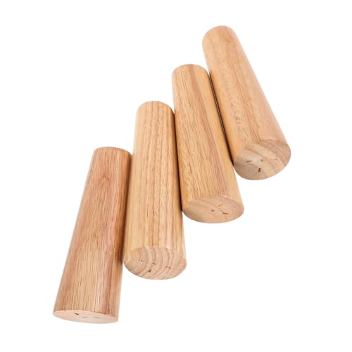 Uonlytech 4 Stück Möbelbeine Schrankbeine Aus Holz Möbelstange Couch Füße Ersatz Ersatz-sofabeine Bettbeine Aus Holz Stuhlbeine Austauschen Kabinett Unterstützung Kommode Beine Khaki Schwamm von Uonlytech