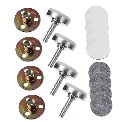 Uonlytech 4 Stück Möbeluntersetzer Höhenverstellbare Möbelbeine mit Rutschfesten Pads Rutsch und Wackeln für Betten Sofas Tische und Schränke Langlebig Hochwertigem Uonlytech 4 Stück Möbeluntersetzer Höhenverstellbare Möbelbeine mit Rutschfesten Pads Rutsch und Wackeln für Betten Sofas Tische und Schränke Langlebig Hochwertigem von Uonlytech
