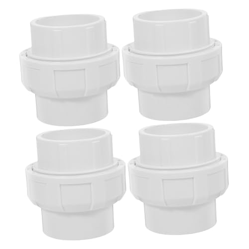 Uonlytech 4 Stück PVC Wasserrohr Kupplungsverbinder Robuste und Sichere Verbindung für Pool Bewässerung und Sanitärsysteme Langlebig Hochwertigem PVC Gefertigt Uonlytech 4 Stück PVC Wasserrohr Kupplungsverbinder Robuste und Sichere Verbindung für Pool Bewässerung und Sanitärsysteme Langlebig Hochwertigem PVC Gefertigt von Uonlytech