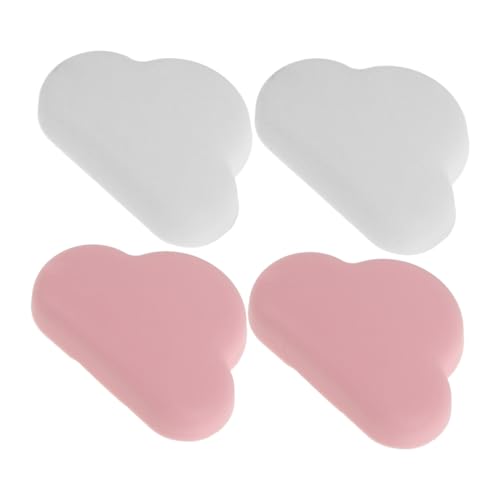 Uonlytech 4 Stück Selbstklebende Möbelpuffer Herzförmig Transparent Wand und Möbelschutz Bumper Polster Schutzpads Geräuschdämpfend Kratzfest für Zimmertüren und Möbeloberflächen von Uonlytech