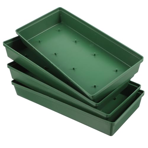 Uonlytech 4 Stück Tablett Zum Arrangieren Von Blumen Blumenschaumtablett Schaumstoffeinlagen Basis Für Blumenarrangements Green Plastik von Uonlytech