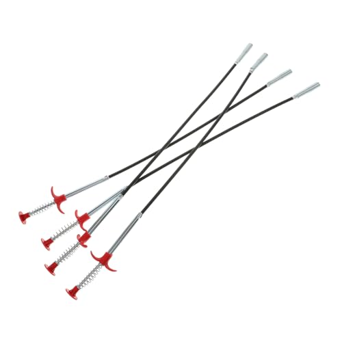 Uonlytech 4 Stück Teiliges Flexibles Rohrreinigungsset Abflussreiniger Biegsames Multifunktionales Drahthaken Tool für Küche Bad Waschbecken Verstopfungsentfernung von Uonlytech