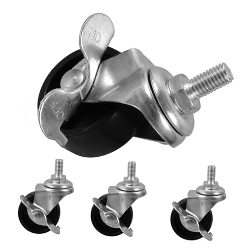 Uonlytech 4 Stück Teiliges Möbelrollen mit Bremse Schwarze PP Ersatz Lenkrollen für Möbel und Bürostühle Robuste Kratzfreie Drehrollen für Teppich Fliesen Vinyl und Hartböden Uonlytech 4 Stück Teiliges Möbelrollen mit Bremse Schwarze PP Ersatz Lenkrollen für Möbel und Bürostühle Robuste Kratzfreie Drehrollen für Teppich Fliesen Vinyl und Hartböden von Uonlytech