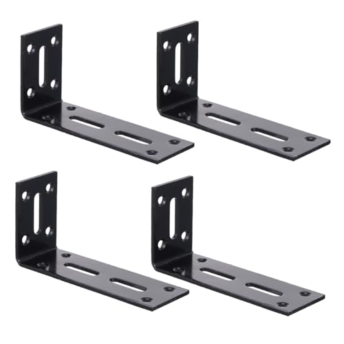 Uonlytech 4 Stück Teiliges Schwerlast Regalhalterung aus Robustem Rostfreiem Material Rechtwinkliger Möbelverbinder für Wand Eckmontage Einfache Installation für Holzregale und Uonlytech 4 Stück Teiliges Schwerlast Regalhalterung aus Robustem Rostfreiem Material Rechtwinkliger Möbelverbinder für Wand Eckmontage Einfache Installation für Holzregale und von Uonlytech