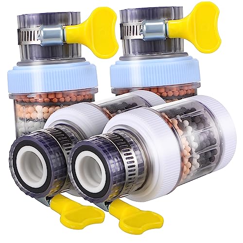 Uonlytech 4 Stück Teiliges Wasserhahnfilter Spritzschutz und Kalkfilter Einfacher Filteraufsatz für Küche Bad Garten Wasserenthärter und Wasserreiniger für Wasserhähne und Uonlytech 4 Stück Teiliges Wasserhahnfilter Spritzschutz und Kalkfilter Einfacher Filteraufsatz für Küche Bad Garten Wasserenthärter und Wasserreiniger für Wasserhähne und von Uonlytech