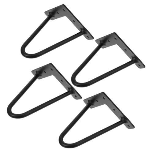 Uonlytech 4stücke Metallbeine Für Möbel Schwere Eisen Tischbeine Für rutschfeste Haarnadelbeine Für Couchtisch Und Schrank Stabile Unterstützung Einfache Installation von Uonlytech