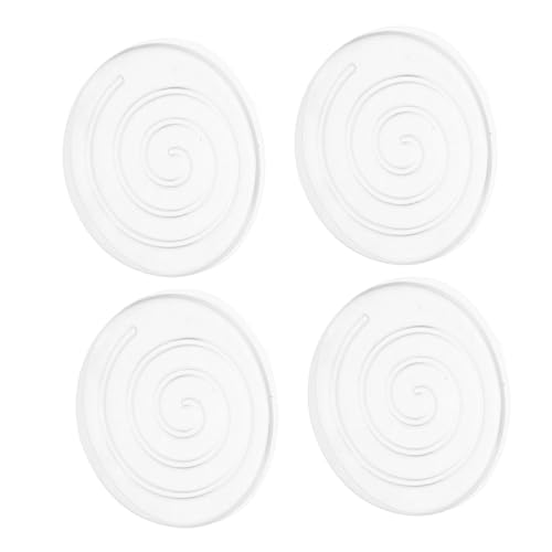 Uonlytech 4 Stück rutschfeste Möbelgleiter Transparente Selbstklebende Bodenschoner für Möbelbeine Schalldämmend und Unsichtbar für Stühle Tische und Hartholzböden von Uonlytech