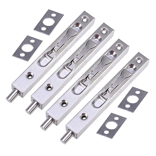 Uonlytech Sicherheitstürschlossriegel Versicherung Für Brandschutztüren Türriegel Aus Edelstahl Einfache Installation 4er-Pack Für Zuhause Uonlytech Sicherheitstürschlossriegel Versicherung Für Brandschutztüren Türriegel Aus Edelstahl Einfache Installation 4er-Pack Für Zuhause von Uonlytech