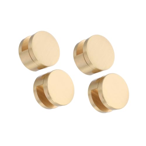 Uonlytech 4 Stücke Glas Spiegelhalter Clips Messing Glasbefestigung Badezimmer Spiegel Befestigung Halterung mit Dübel Schrauben für Sicheren Halt von Uonlytech