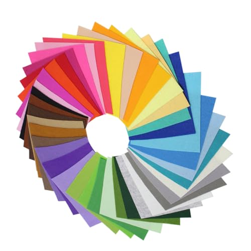 Uonlytech 40 Stück Bunte Filzplatten Set für DIY Bastelprojekte Nicht Gewebte Stoffe für Dekoration Applikationen Patchwork und Handarbeit und Langlebig Uonlytech 40 Stück Bunte Filzplatten Set für DIY Bastelprojekte Nicht Gewebte Stoffe für Dekoration Applikationen Patchwork und Handarbeit und Langlebig von Uonlytech
