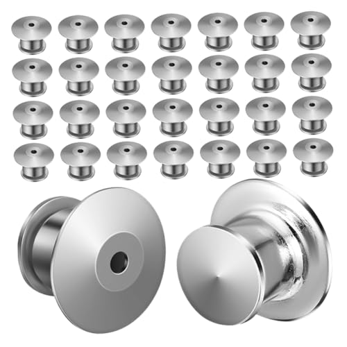 Uonlytech 40 Stück Teiliges Metall Pin Backs mit Federndem Verschluss Sicherer Locking Pin Clasp für Abzeichen Broschen Anstecknadeln und DIY Schmuck Ersatzverschluss für Uonlytech 40 Stück Teiliges Metall Pin Backs mit Federndem Verschluss Sicherer Locking Pin Clasp für Abzeichen Broschen Anstecknadeln und DIY Schmuck Ersatzverschluss für von Uonlytech