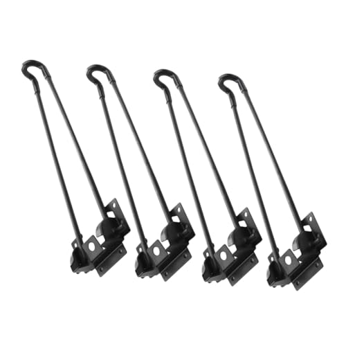 Uonlytech 4Stück Klappbare Tischbeine Haarnadelbeine Metallmöbelfüße für DIY Möbel Abnehmbare und Platzsparende Beine für Esstische Schreibtische und Sofas von Uonlytech