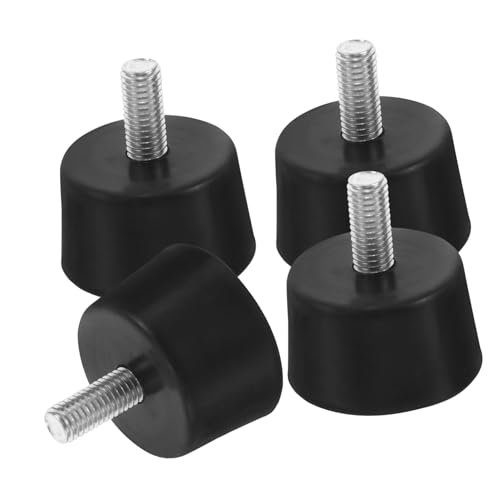 Uonlytech 4stücke Verstellbare Möbelbeine Robuste Gummifüße Für Tische Stühle Antivibrations-Pads Für Stabilität Und Bodenschutz Schraubfüße Langlebig Und rutschfest von Uonlytech