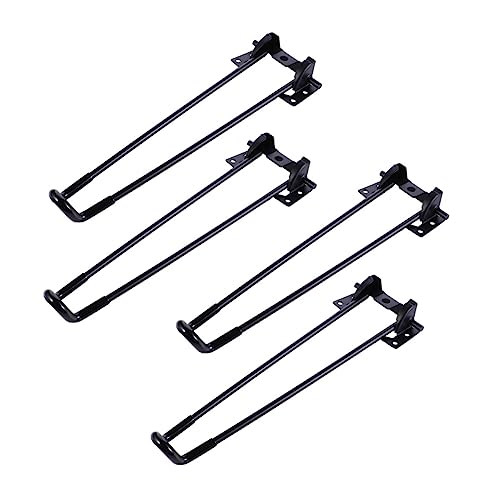 Uonlytech 4Stücke Klappbare Hairpin Tischbeine Teiliges für Vintage und Moderne Möbel Abnehmbar und Installieren für Tische Stühle und Bänke von Uonlytech