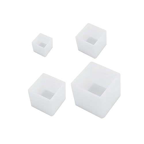 Uonlytech 4Stücke Teiliges DIY Epoxidharz Silikonform Quadratische Formen Für Handwerksprojekte Weiß Wiederverwendbar Und Leicht Zu Reinigen Uonlytech 4Stücke Teiliges DIY Epoxidharz Silikonform Quadratische Formen Für Handwerksprojekte Weiß Wiederverwendbar Und Leicht Zu Reinigen von Uonlytech