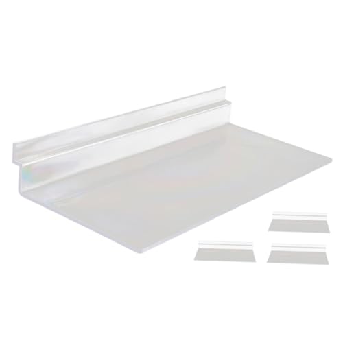Uonlytech 4Stücke Teiliges Schwebendes Wandregal für Schuhe Transparente Schuhdisplay für Lattenwände Platzsparend und Installieren für Zuhause und Geschäfte von Uonlytech