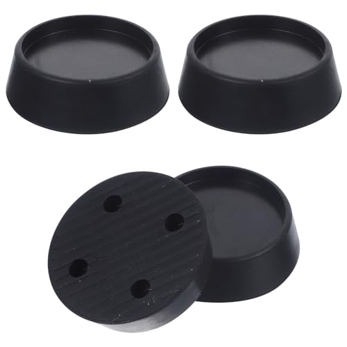Uonlytech 4Stücke Vibrations Waschmaschinenfüße Rutschfeste Gummipads zur Stabilisierung Geeignet für Waschmaschinen und Trockner Langlebig und Schwingungsabsorbierend von Uonlytech
