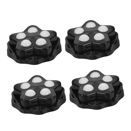 Uonlytech 4stücke Selbstklebende Mini Möbel Schwenkfunktion Kleine Kleberäder Für Aufbewahrungsboxen Und Geräte Kratzfeste Räder Für Hartholz Fliesen Und Bodenbeläge von Uonlytech