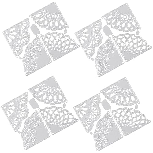 Uonlytech 4stücke Stanzwerkzeug Aus Kohlenstoffstahl Modell Mit Spitzenmustern Für Papierhandwerk Und Bastelbedarf DIY-Form Kompatibel Mit Stanzmaschinen Uonlytech 4stücke Stanzwerkzeug Aus Kohlenstoffstahl Modell Mit Spitzenmustern Für Papierhandwerk Und Bastelbedarf DIY-Form Kompatibel Mit Stanzmaschinen von Uonlytech