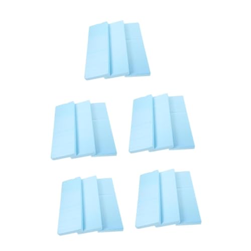 Uonlytech 5 Sätze Schaumstoffplatte Schaumschaum Dicht Styroporplatte Farbe Blau Hobby Spannbettlaken Modellbaumaterial Modell-DIY-Material Polystyrol Sky-Blue 3 Stück * 5 von Uonlytech