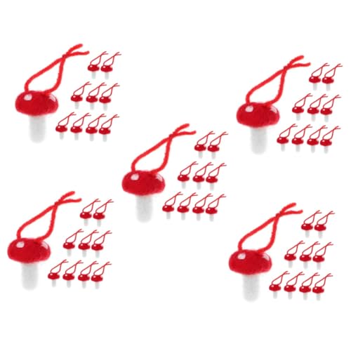 Uonlytech 5 Sätze Teiliges Wollfilz Ornamente DIY Haarschmuck Bastelmaterial Rote Filzpilze Für Dekorationen Und Handarbeiten Für Bastelprojekte 10 Stück * 5 Uonlytech 5 Sätze Teiliges Wollfilz Ornamente DIY Haarschmuck Bastelmaterial Rote Filzpilze Für Dekorationen Und Handarbeiten Für Bastelprojekte 10 Stück * 5 von Uonlytech