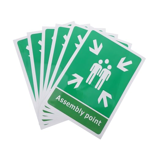 Uonlytech 5 Stück Hochsichtbares Teiliges PVC Sammelplatz Schild Selbstklebend Rettungszeichen Evakuierungsstelle für Schulen Büros Gemeinschaftliche Bereiche und Unterirdische Schutzräume Uonlytech 5 Stück Hochsichtbares Teiliges PVC Sammelplatz Schild Selbstklebend Rettungszeichen Evakuierungsstelle für Schulen Büros Gemeinschaftliche Bereiche und Unterirdische Schutzräume von Uonlytech