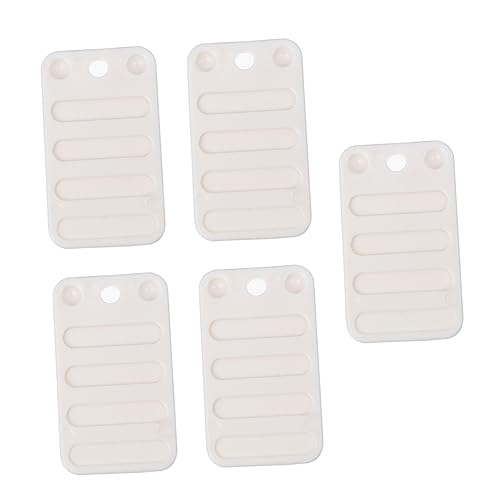 Uonlytech 5 Stück Möbel Füße Erhöhungs Pads Weiß aus Umweltfreundlichem Kunststoff Verstellbare Nivellierkeile für Sofa Bett Tisch Einfache Montage zum Ausgleichen Unebener Möbelbeine von Uonlytech