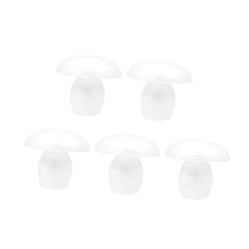 Uonlytech 5stücke Schaumstoff Pilz DIY Malschaummodell Heimwerker Material Weißes Schaummodell Form Färbung Malerei von Uonlytech