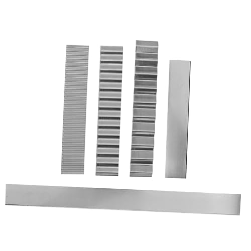 Uonlytech 5 Stück Tonwellenmesser Polymer -Tonwerkzeuge Cutter Tonwerkzeuge Formen DIY-Werkzeug aus Tonhobelklinge Bastelset aus Tonschneider aus Edelstahl Kohlenstoffstahl Silber von Uonlytech