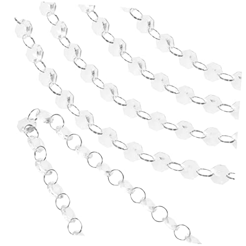Uonlytech 5 Stück Vorhang Aus Kristallperlen Perlenvorhang Türvorhang Diamantperlen Funkeln Kristalle Hängen Party Vorhänge Türtrennvorhang Transparent Kristallglas von Uonlytech