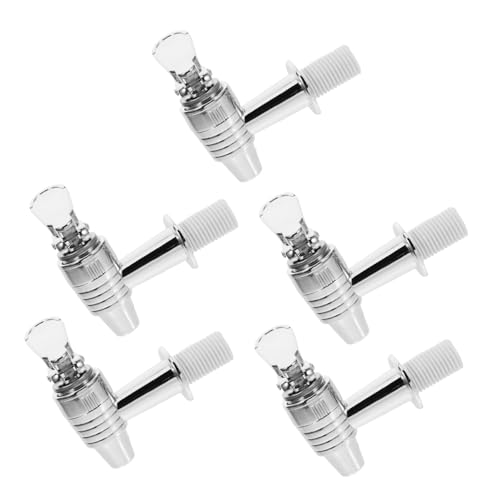 Uonlytech 5 Stück Wasserhahn Für Getränkeautomaten Getränkekrug-zapfen Kunststoff-zapfhahn Austausch Des Getränkezapfhahns Wasserhebel Zum Ausgießen Des Spenderventils Silber Abs Uonlytech 5 Stück Wasserhahn Für Getränkeautomaten Getränkekrug-zapfen Kunststoff-zapfhahn Austausch Des Getränkezapfhahns Wasserhebel Zum Ausgießen Des Spenderventils Silber Abs von Uonlytech