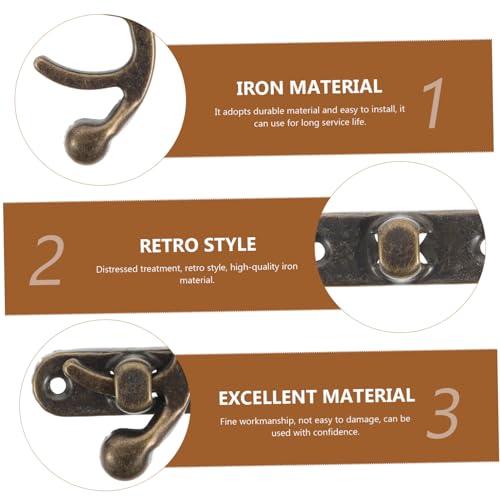 Uonlytech 50 Paare Antike Schrankverschluss Buckle aus Hochwertigem Eisen Retro Design Boxverschluss Langlebiger Vintage Schmuckkasten Riegel Dekorativ und Praktisch für Möbel und Uonlytech 50 Paare Antike Schrankverschluss Buckle aus Hochwertigem Eisen Retro Design Boxverschluss Langlebiger Vintage Schmuckkasten Riegel Dekorativ und Praktisch für Möbel und von Uonlytech