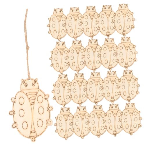 Uonlytech 50 Sätze Teiliges Käferform Unvollendete Holzplättchen zum Bemalen Originelles DIY Bastelset für Wand Fenster Tischdekoration mit Natürlichem Holz zum Bemalen und Verzieren Uonlytech 50 Sätze Teiliges Käferform Unvollendete Holzplättchen zum Bemalen Originelles DIY Bastelset für Wand Fenster Tischdekoration mit Natürlichem Holz zum Bemalen und Verzieren von Uonlytech